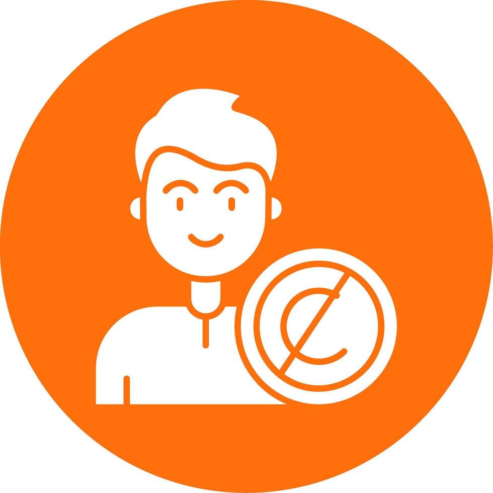 Copyright Glyph Circle Multicolor Icon vector