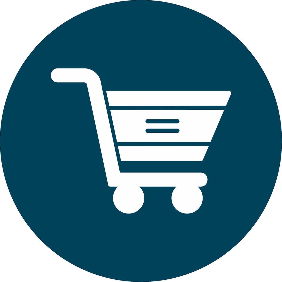 icono de vector de carrito de compras