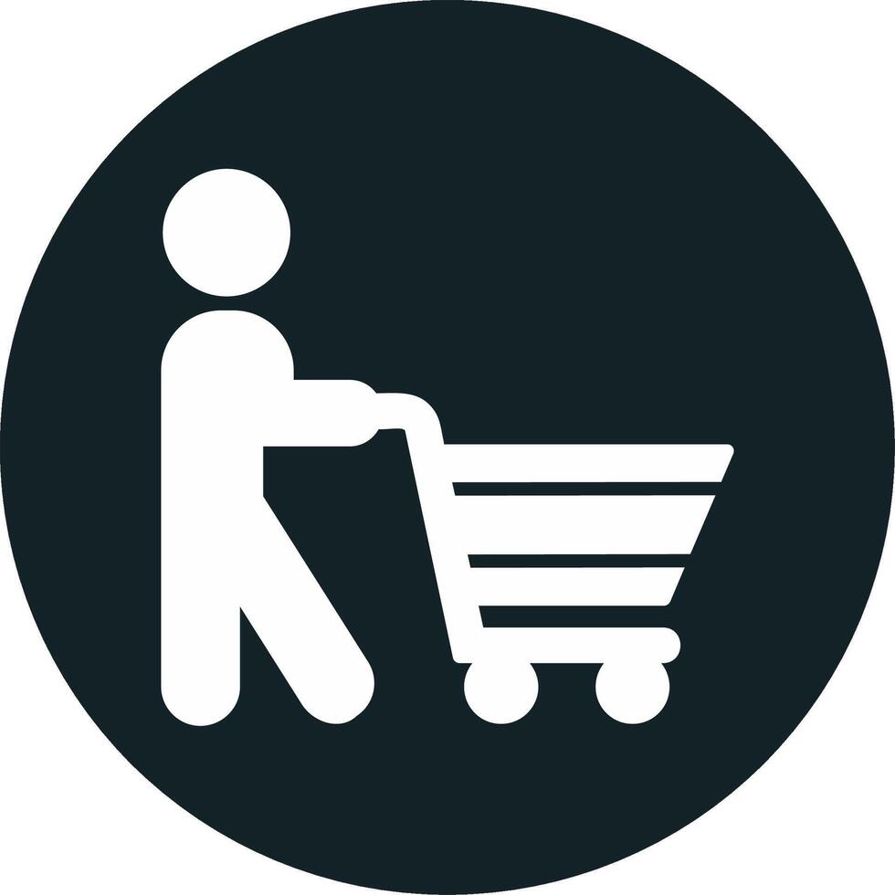 icono de vector de compras