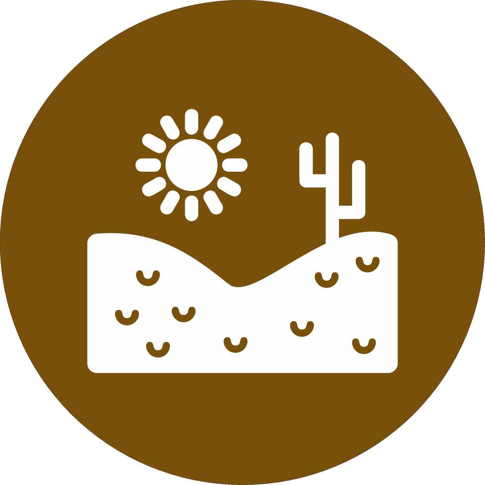 icono de vector de desierto