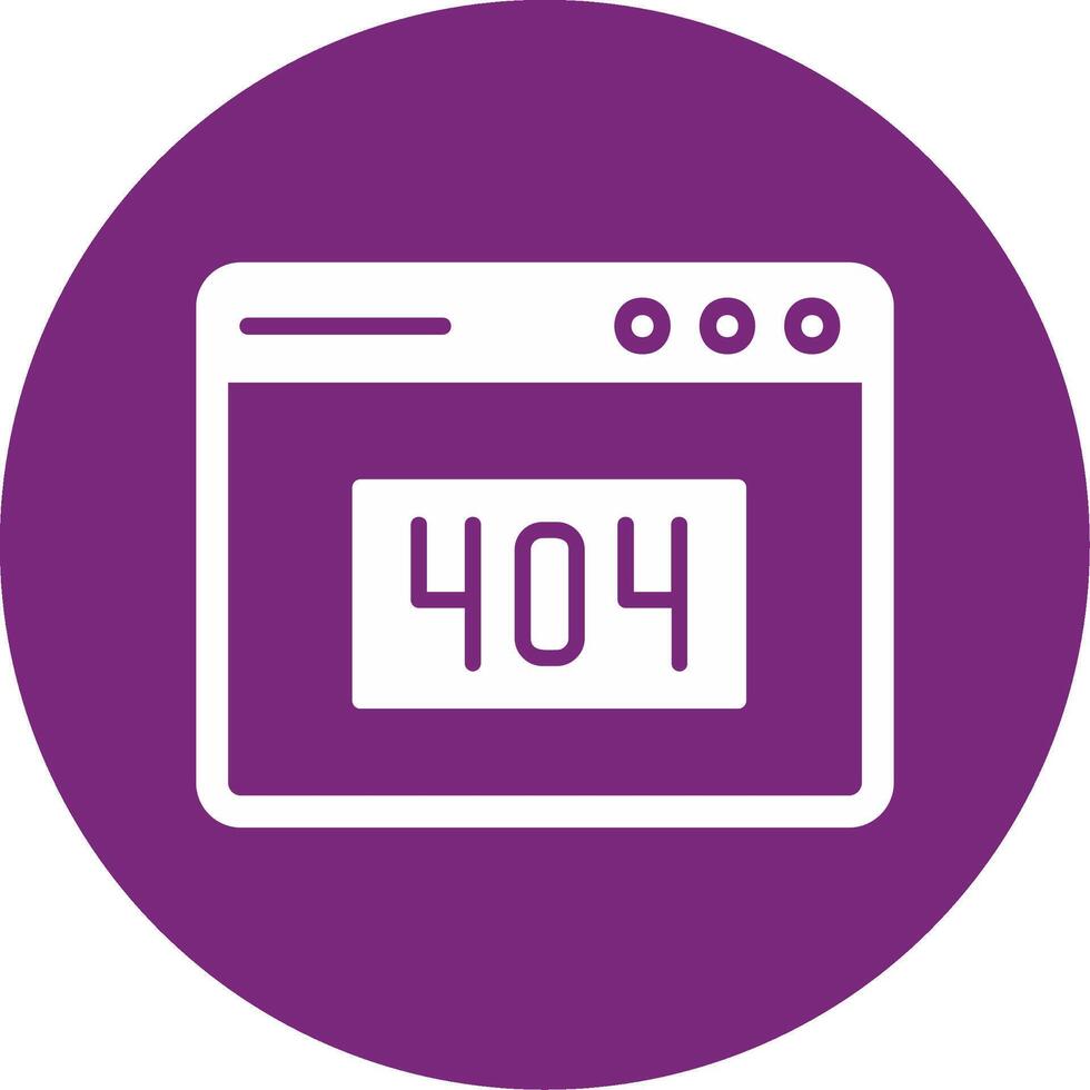 404 Error Vector Icon