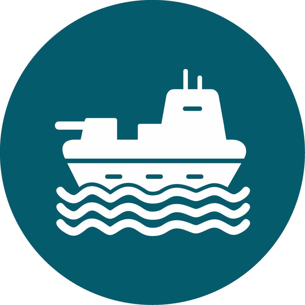 Military Ship Vector Icon