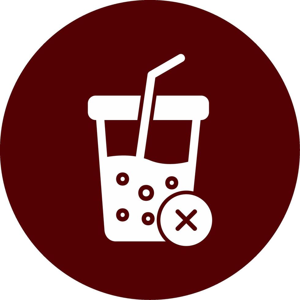 No Soft Drink Vector Icon