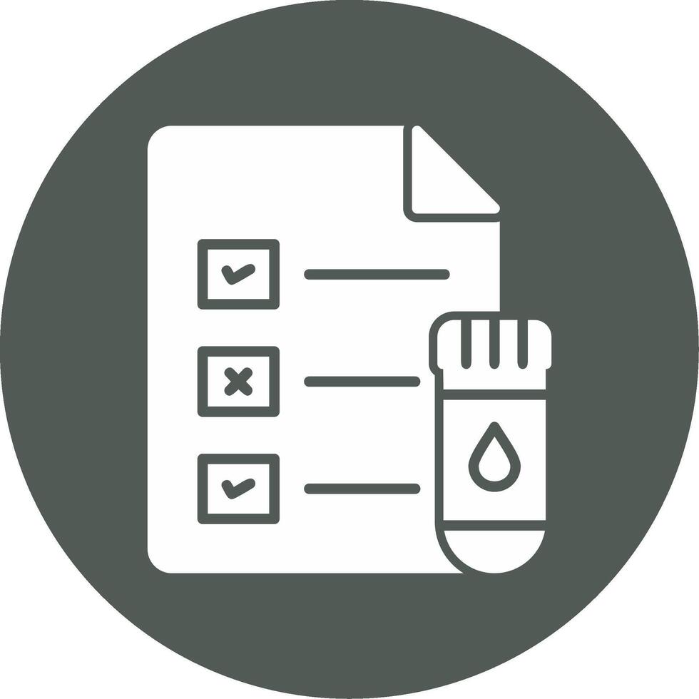 Medical Test Report Vector Icon