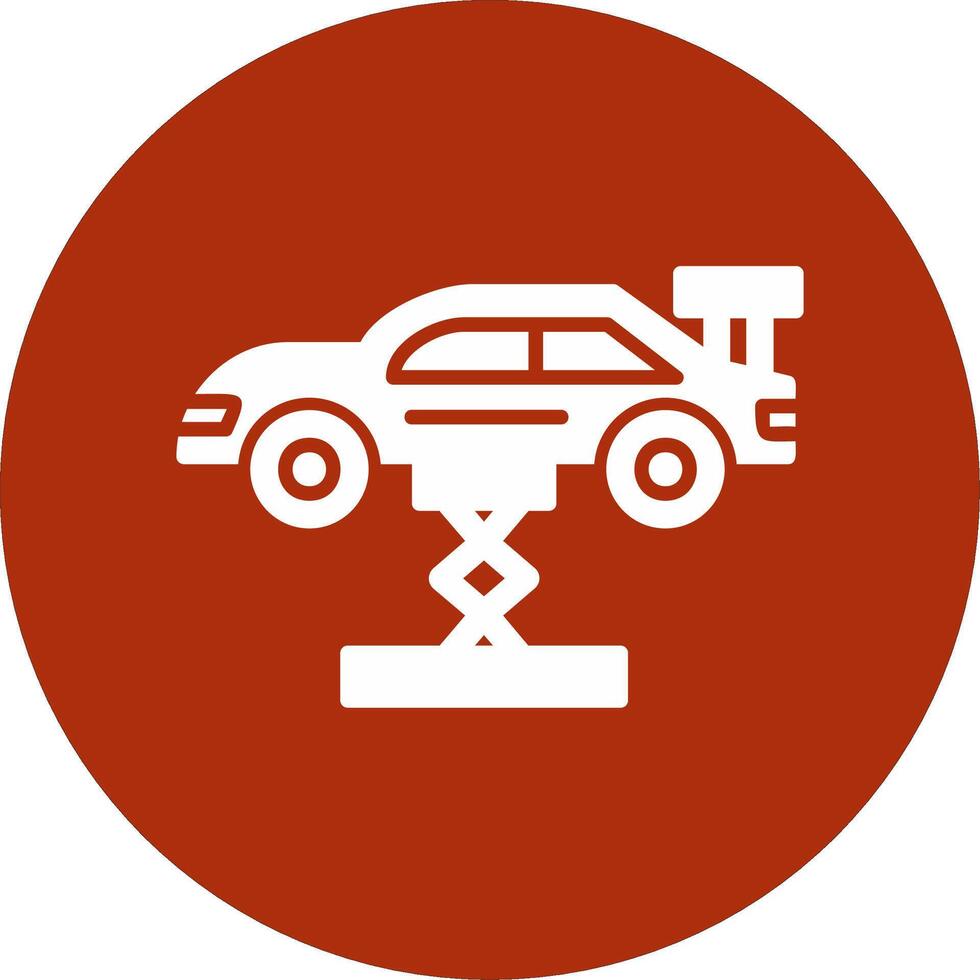 Car Lifting Vector Icon