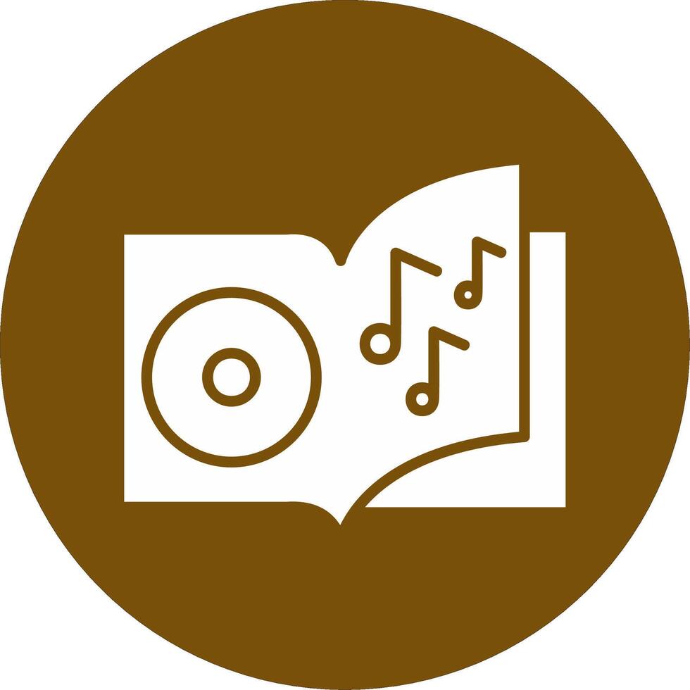 icono de vector de libro de audio