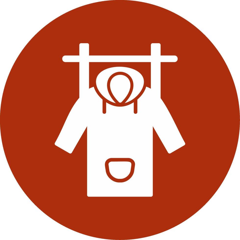 Wet Coat Vector Icon