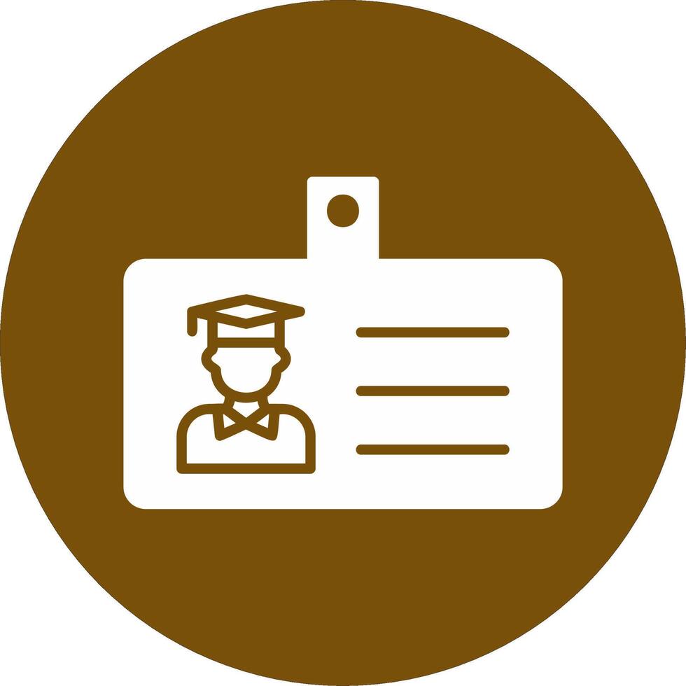 Student Id Card Vector Icon