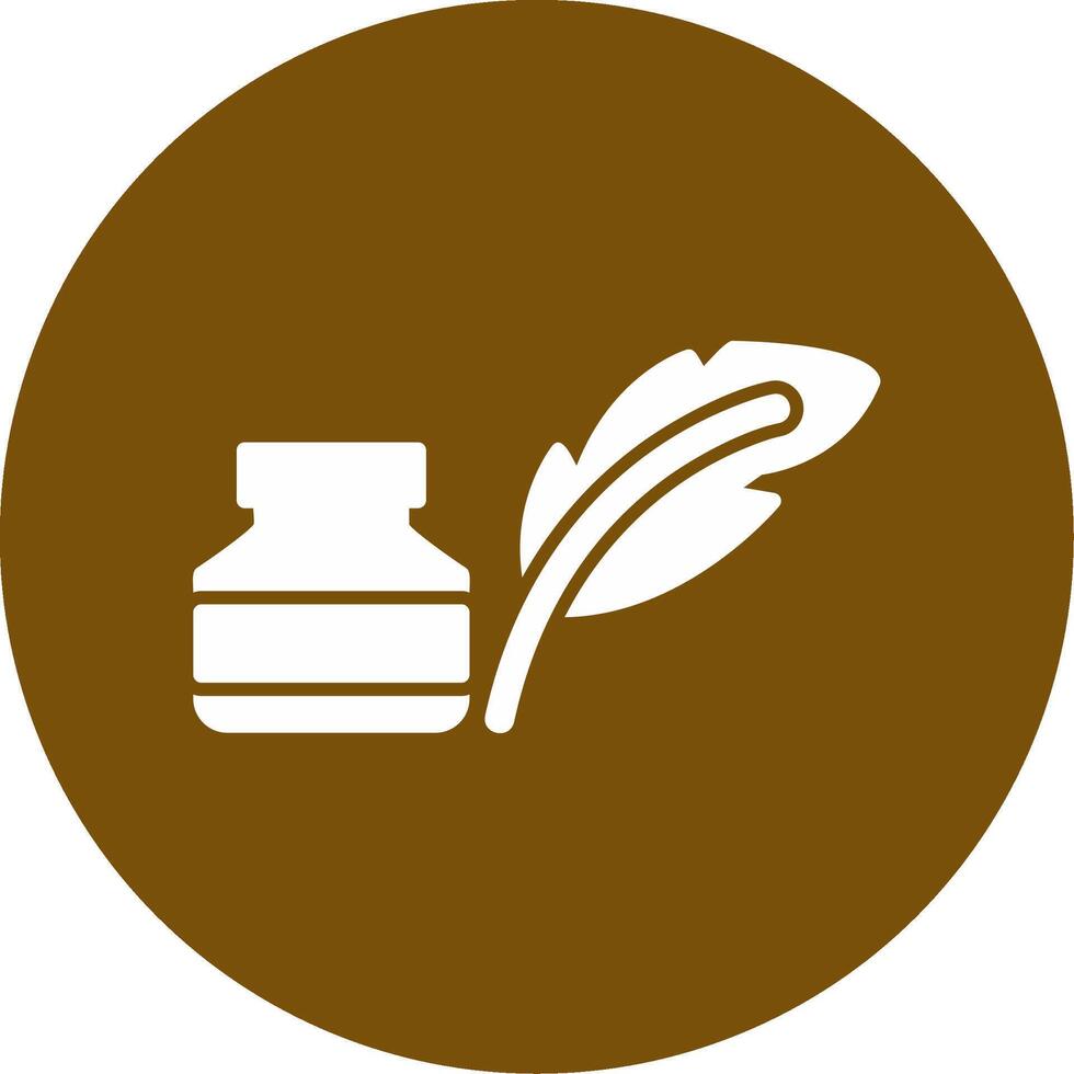 Quill And Ink Vector Icon