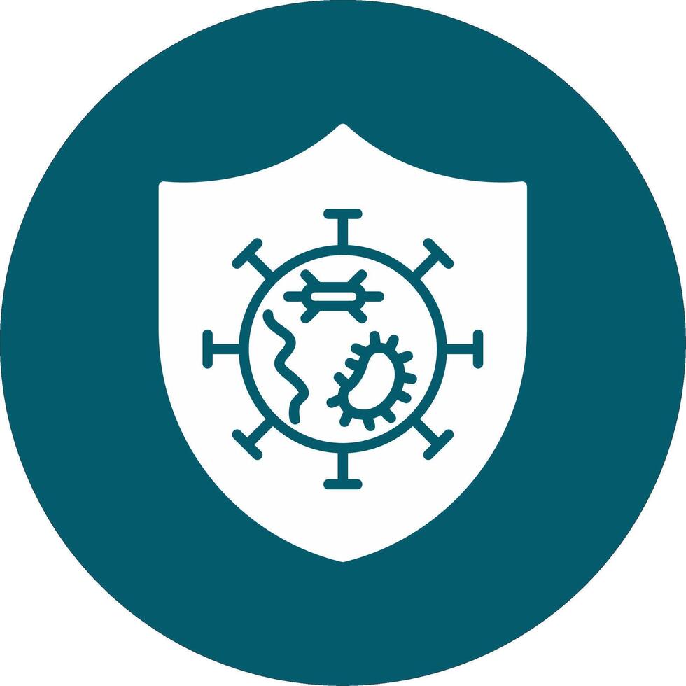 Germs Protected Vector Icon