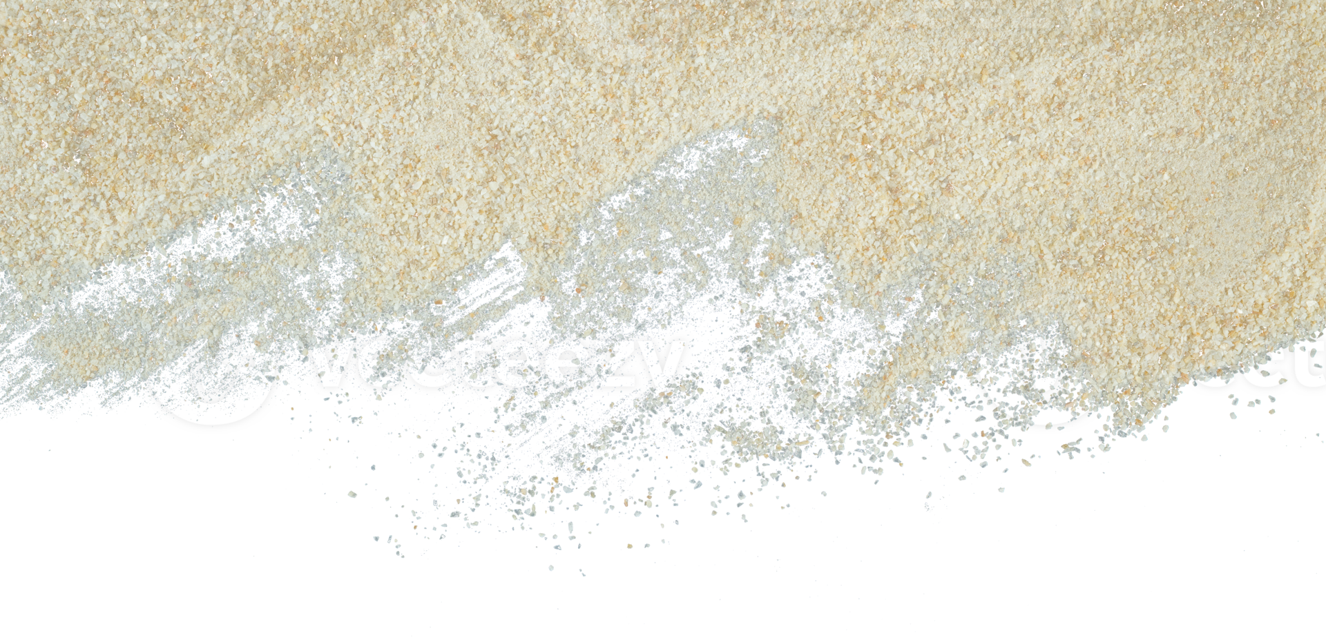 Abstract beach sand border isolated png