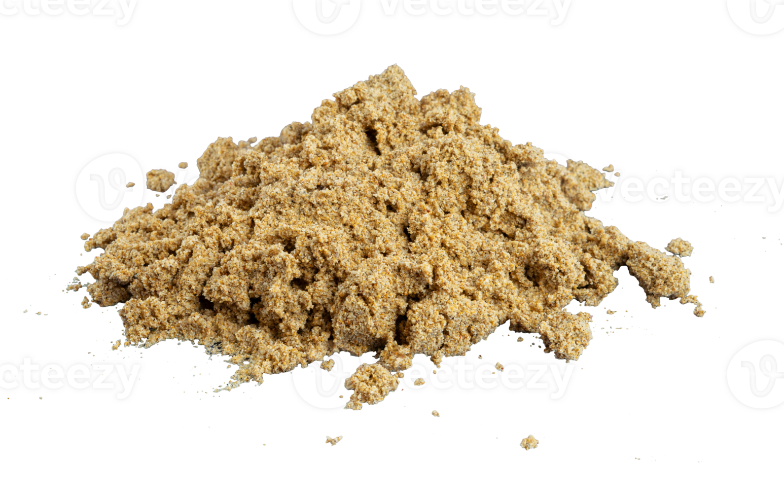 Stack of wet sand isolated png