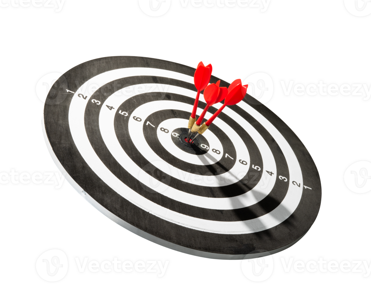 dart hitting target isolated element png