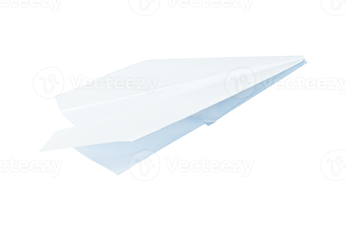 white paper airplane isolated element png