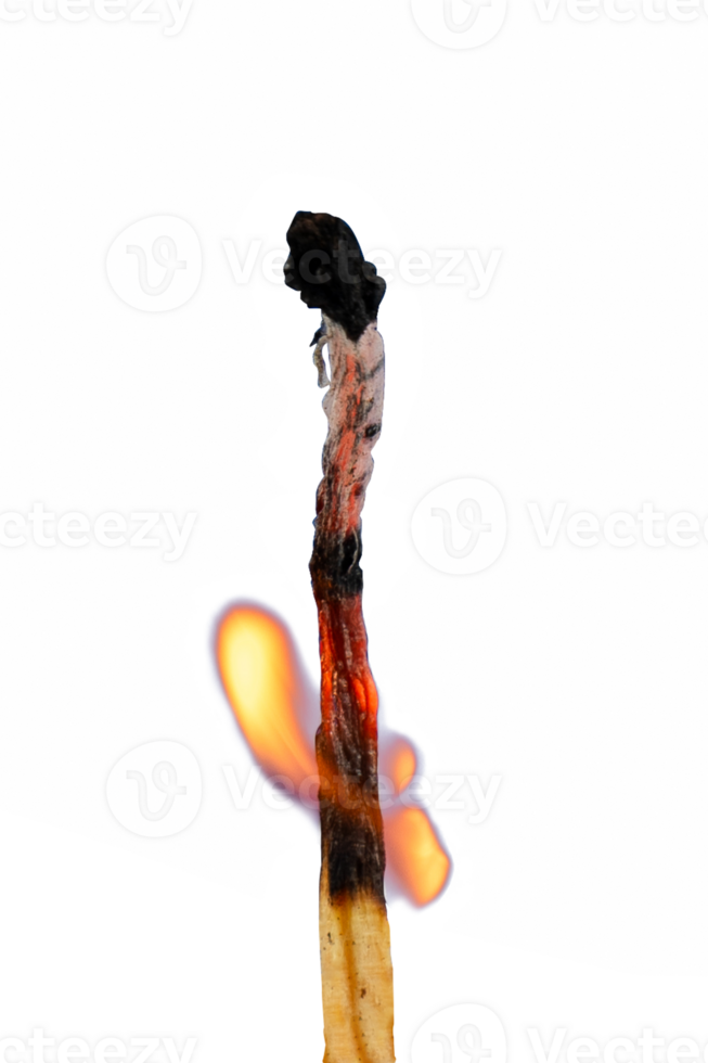 the matchstick catch fire isolated png