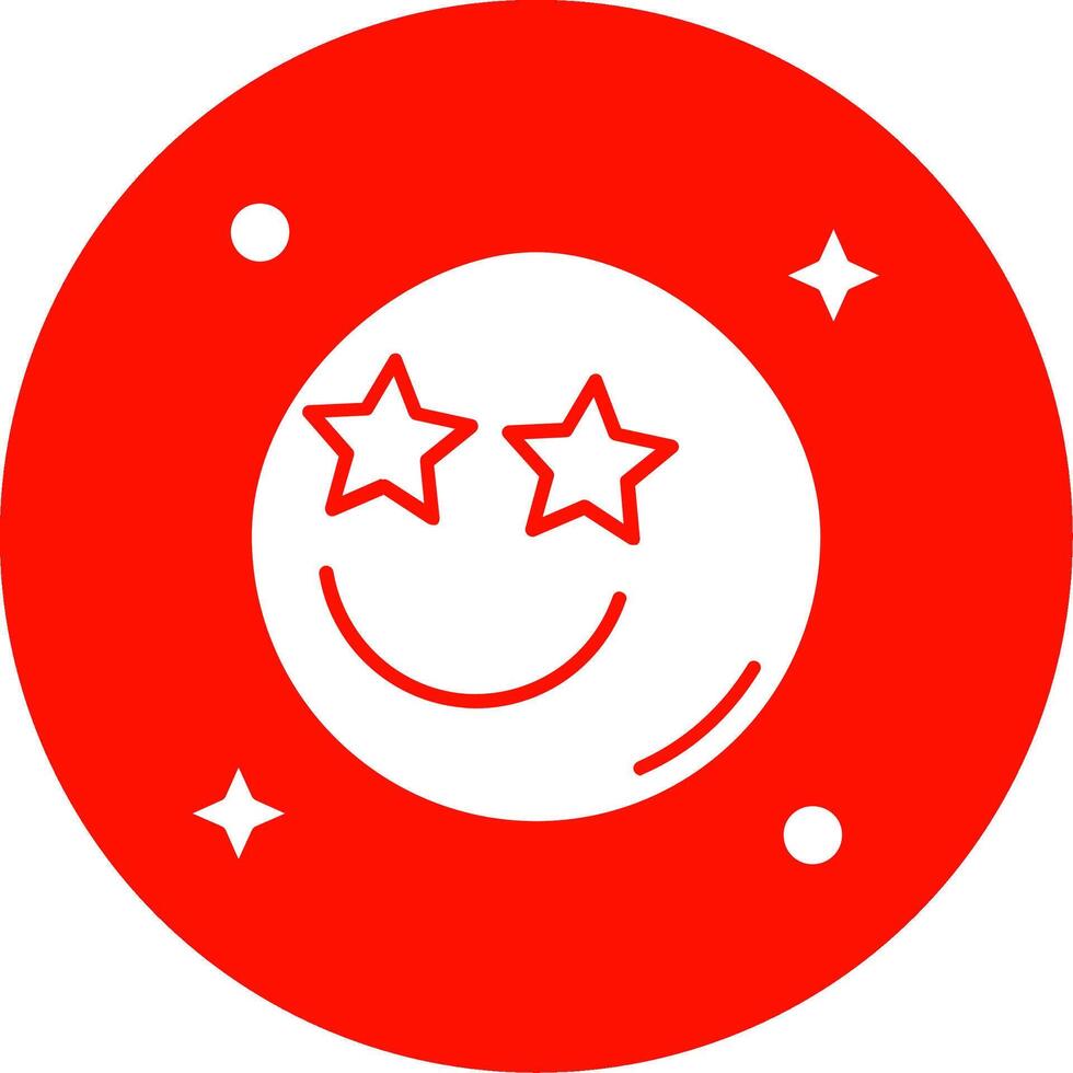 Famous Glyph Circle Multicolor Icon vector