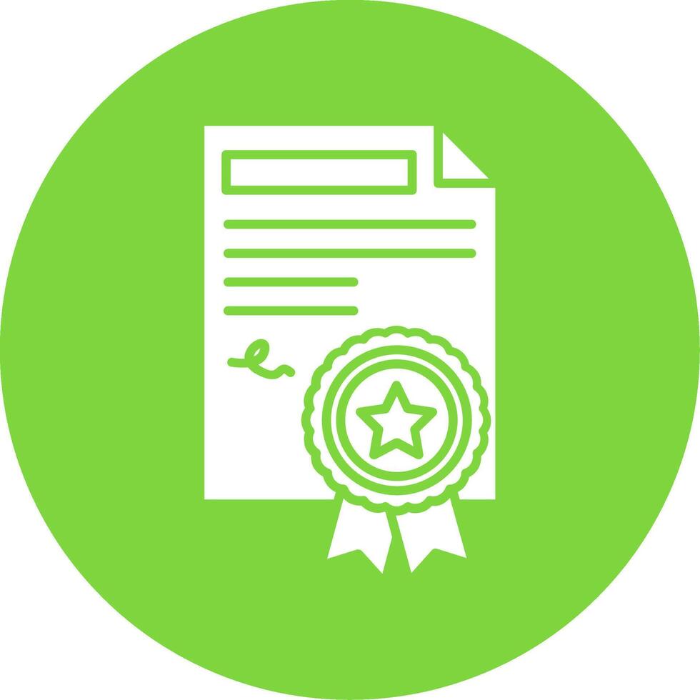 Agreement Glyph Circle Multicolor Icon vector