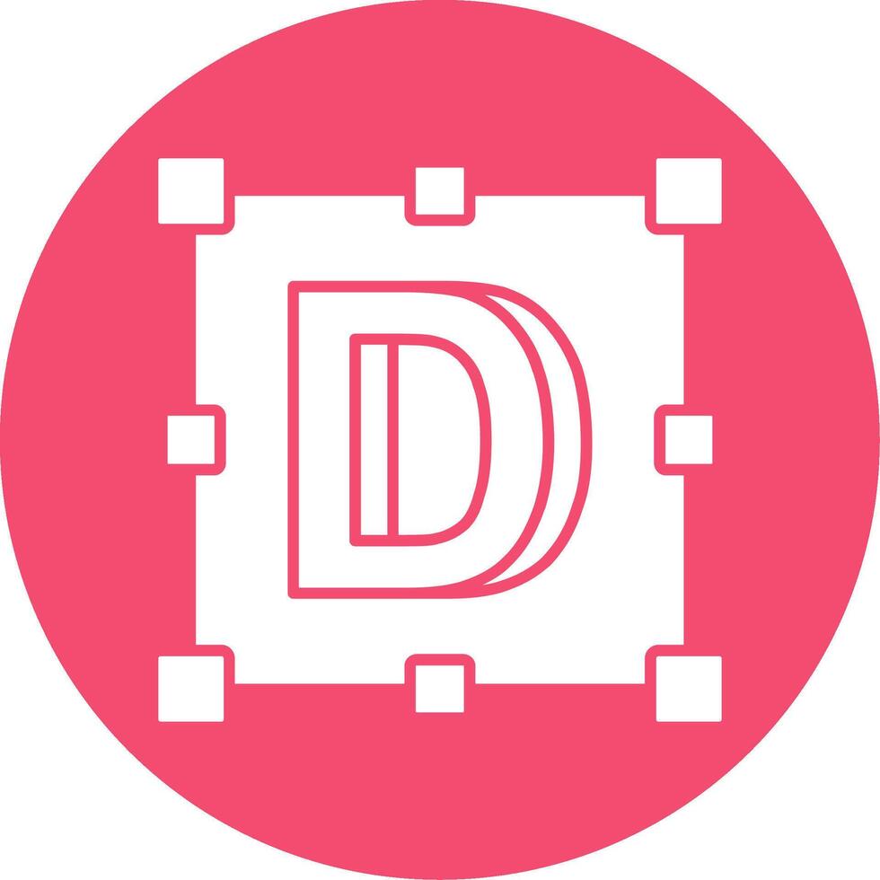 Logo Glyph Circle Multicolor Icon vector