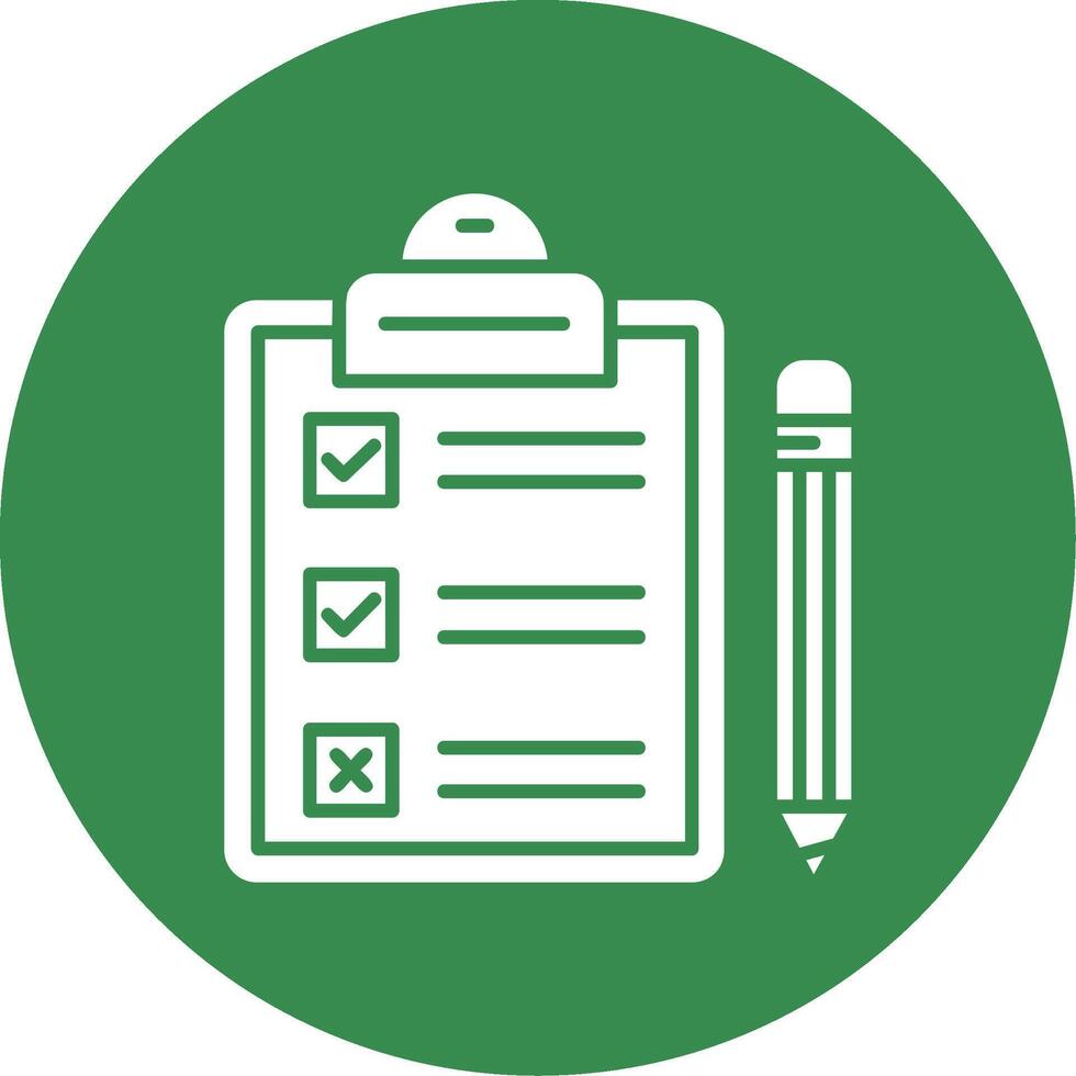 Task Glyph Circle Multicolor Icon vector