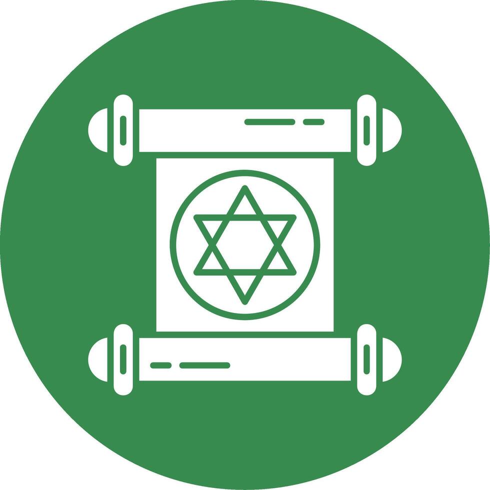 Papyrus Glyph Circle Multicolor Icon vector