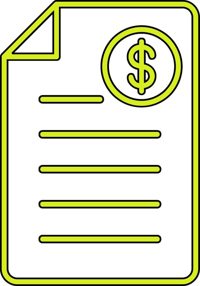 Shopping Invoice Vector Icon