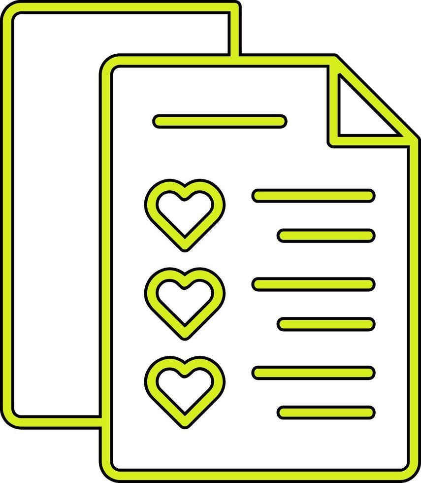 Wishlist Vector Icon