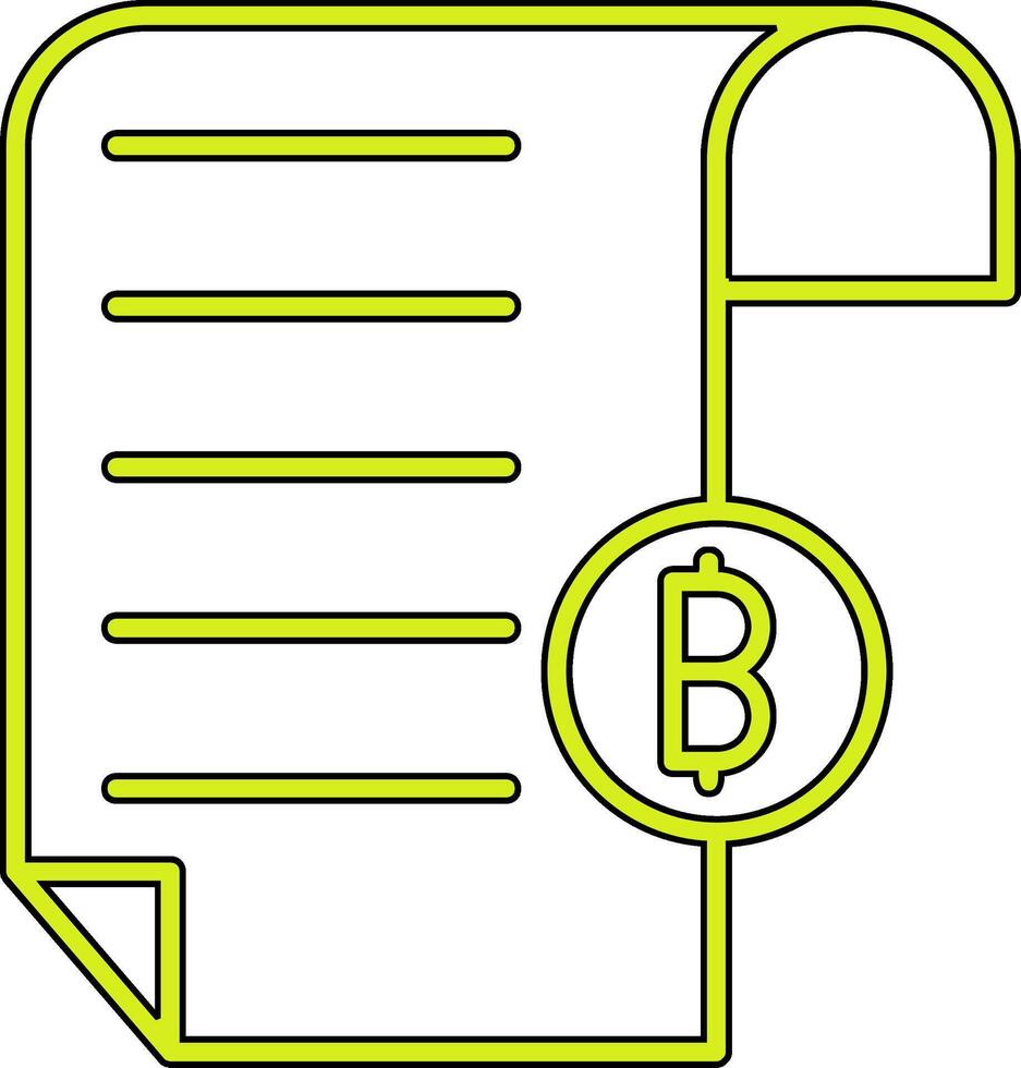 Bill Vector Icon