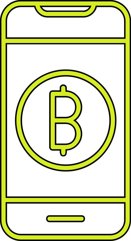 Online Bitcoin Payment Vector Icon