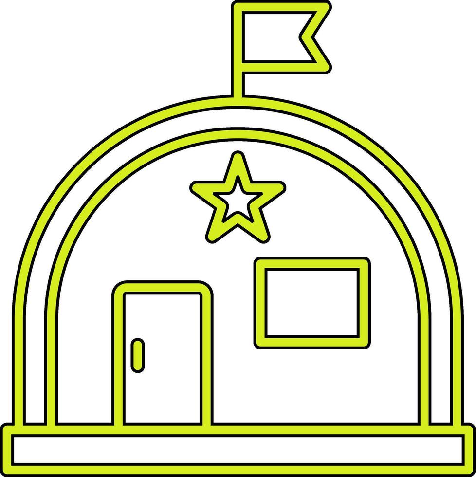Military Warehouse Vector Icon