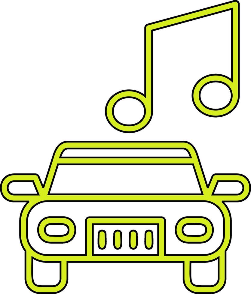 Car Music Vector Icon