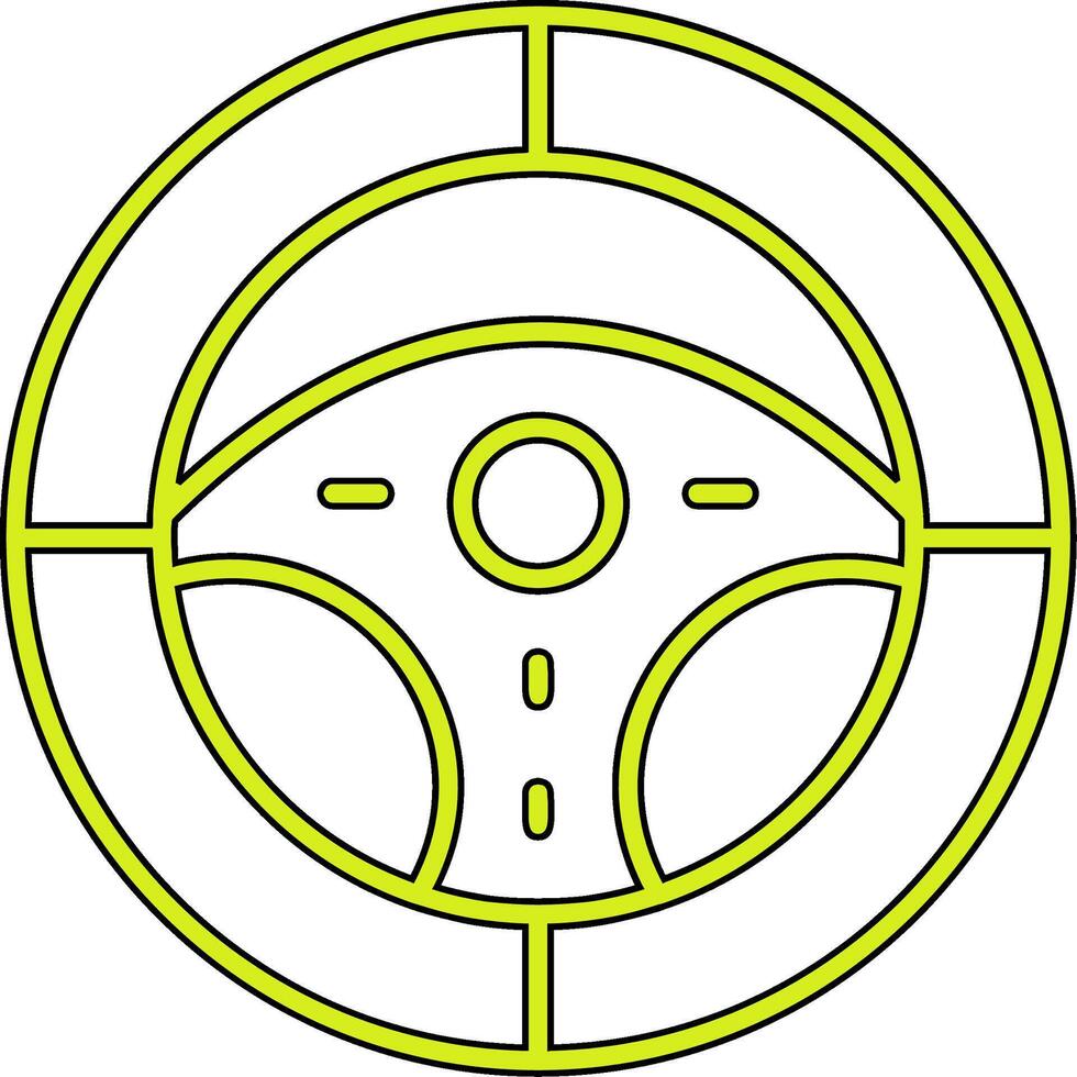 Steering Wheel Vector Icon