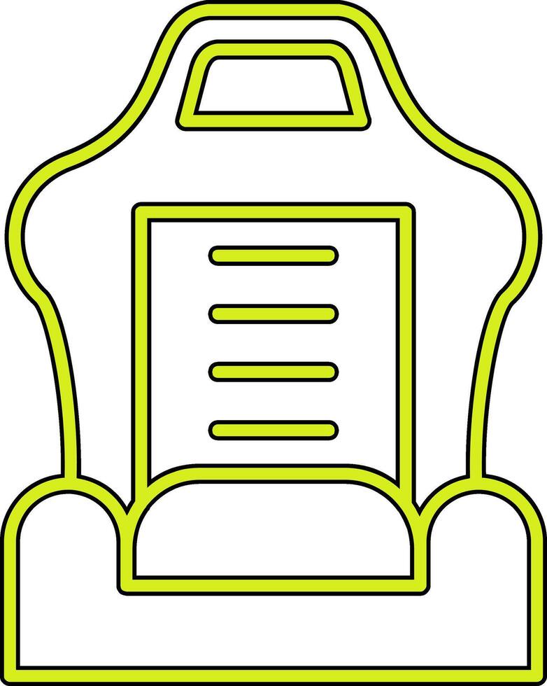 Car Seat Vector Icon