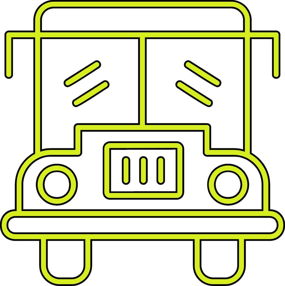 icono de vector de autobús escolar