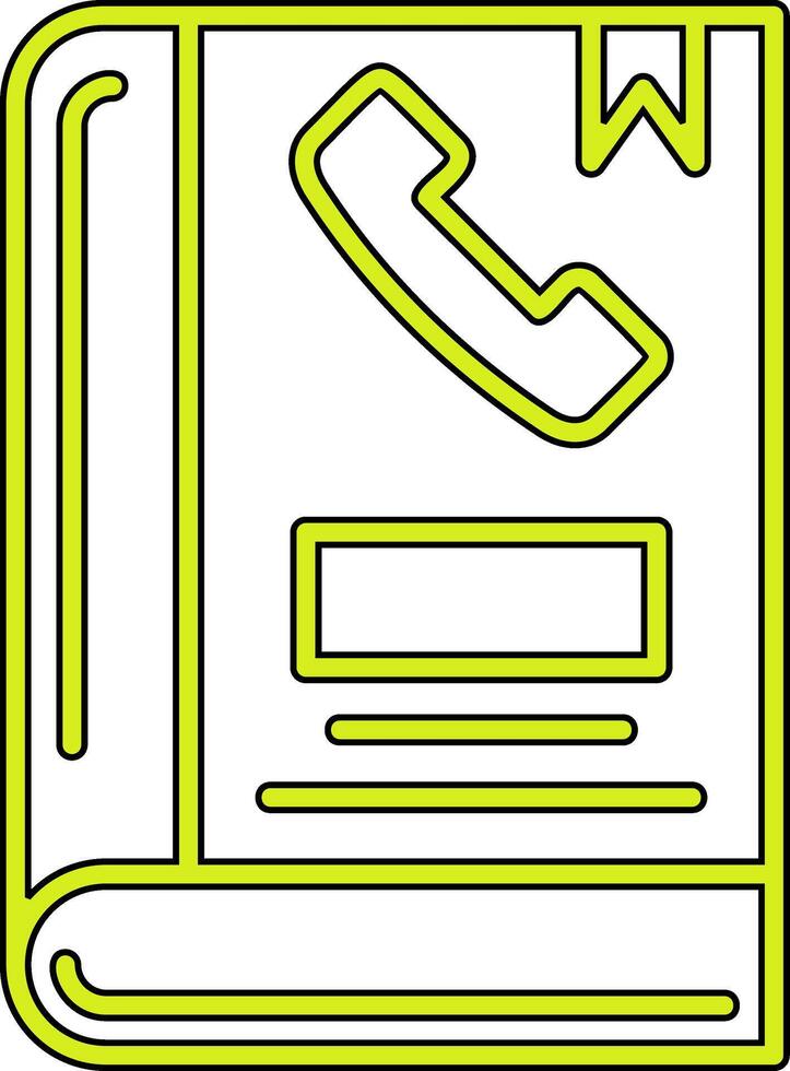 Phone Book Vector Icon
