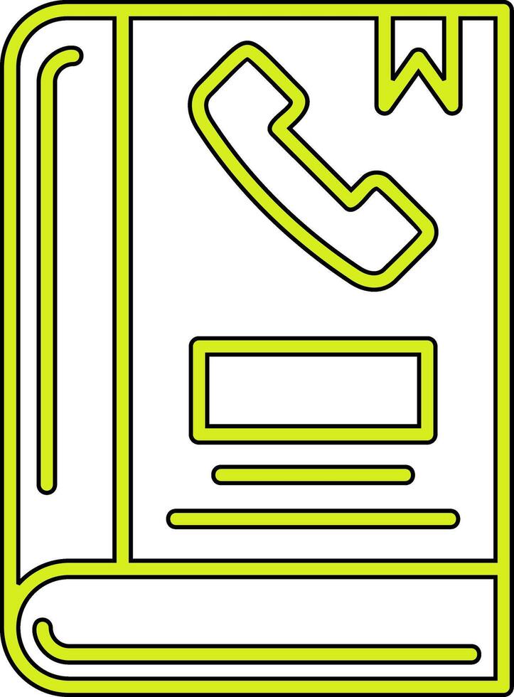 icono de vector de libreta de telefono