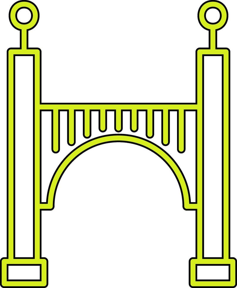 icono de vector de puente