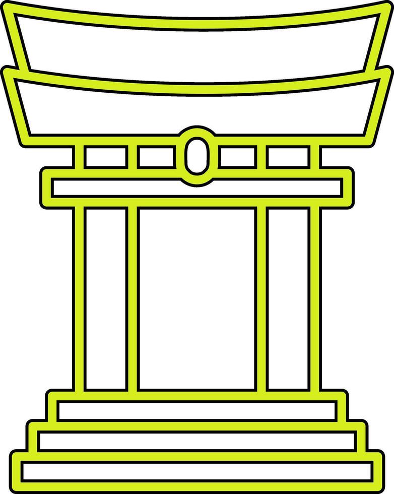 Torii Gate Vector Icon