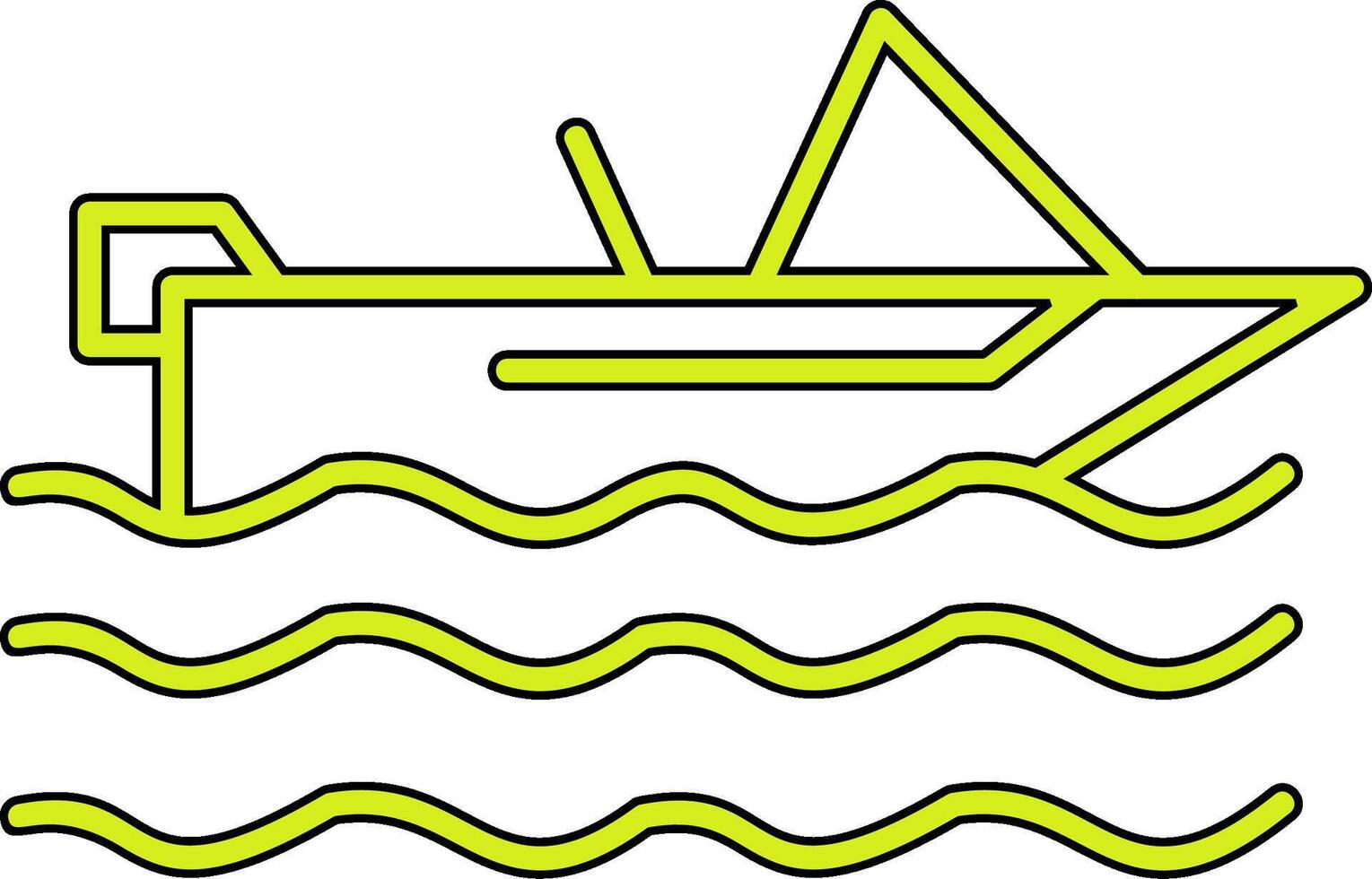 Motorboat Vector Icon