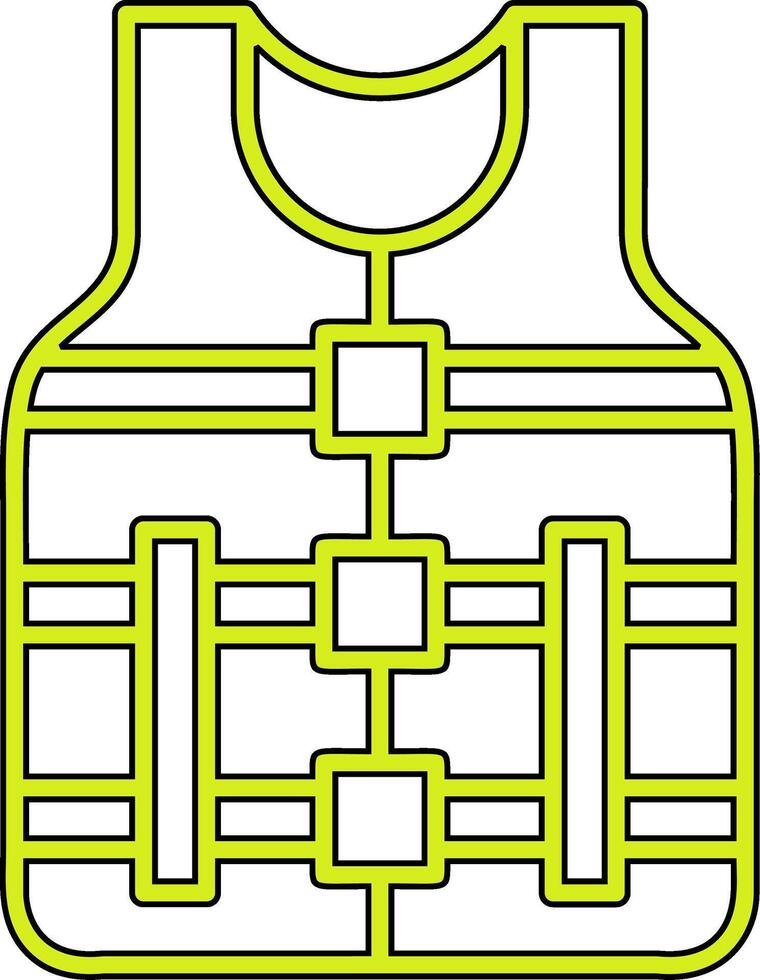 icono de vector de chaleco salvavidas