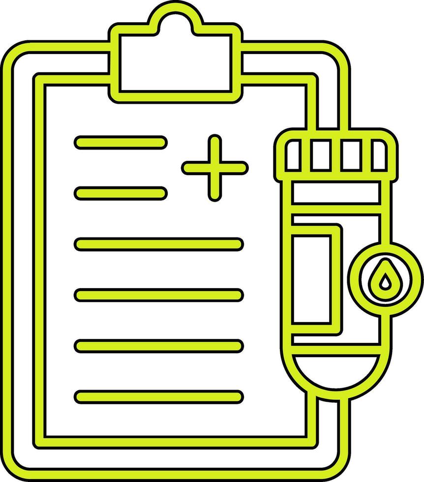 Urine Report Vector Icon