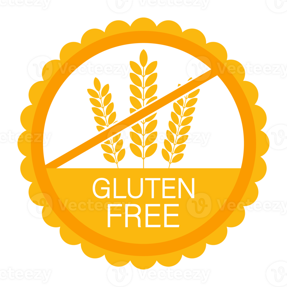Gluten free. Healthy food labels with lettering. Vegan food stickers png