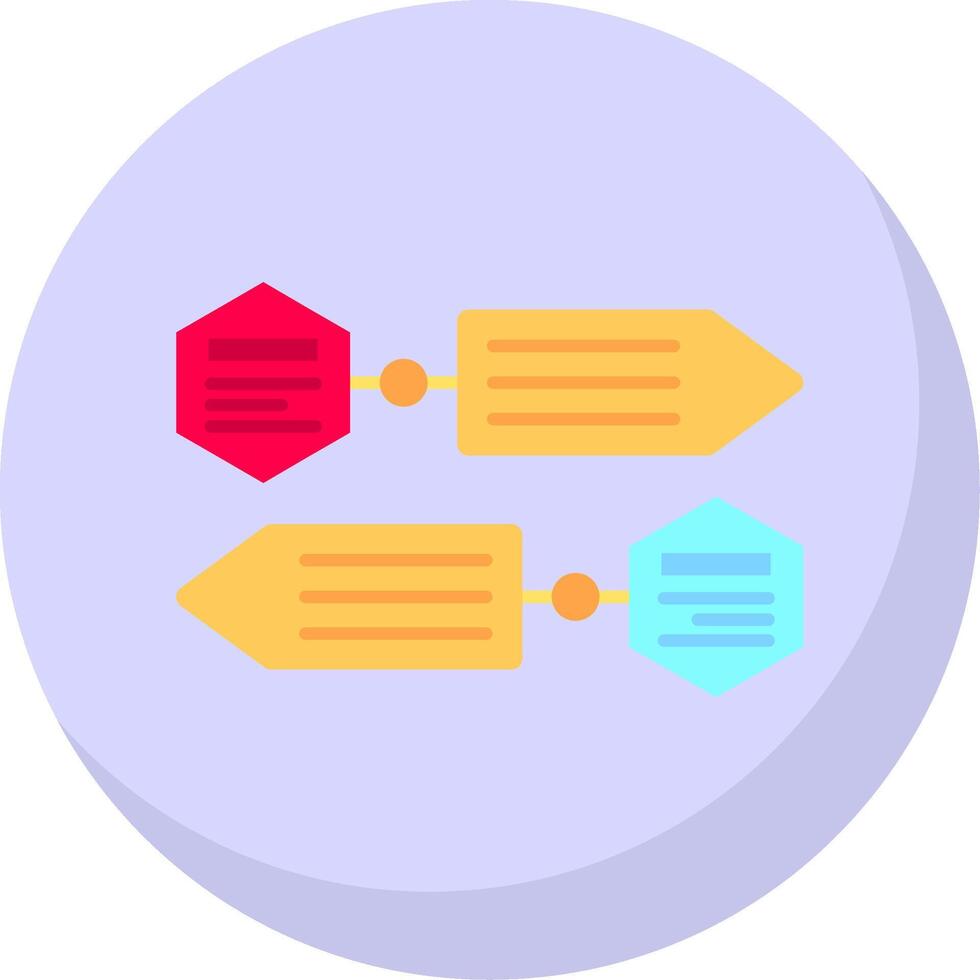 Infographic elements Glyph Flat Bubble Icon vector