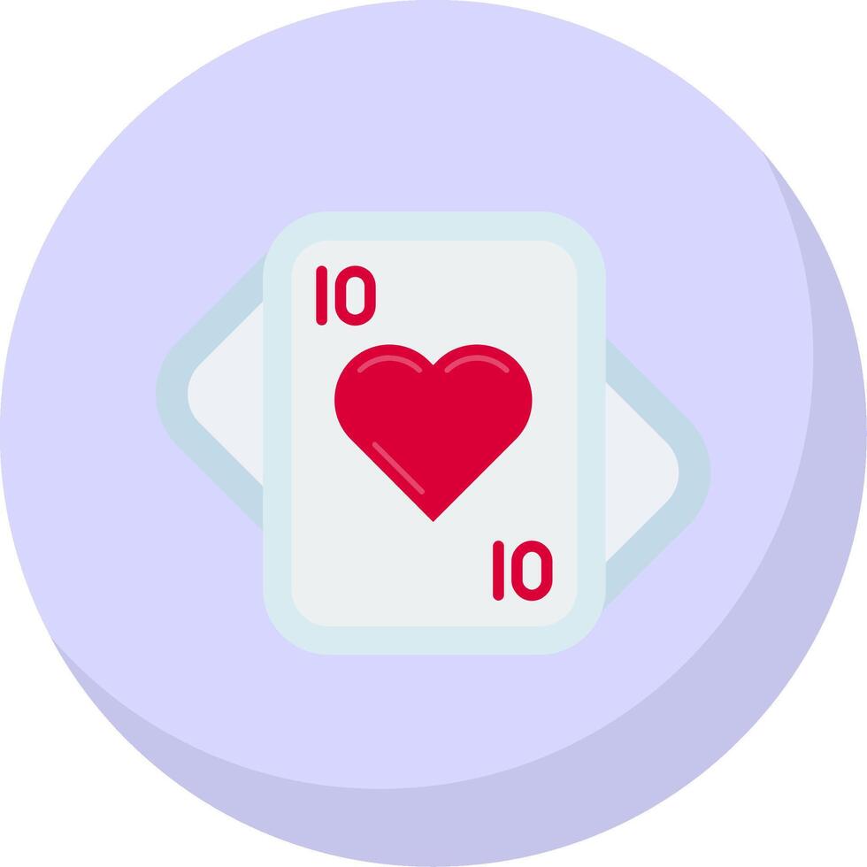 Hearts Glyph Flat Bubble Icon vector