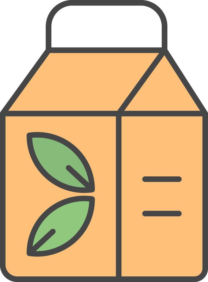 Package Line Filled Light Icon vector