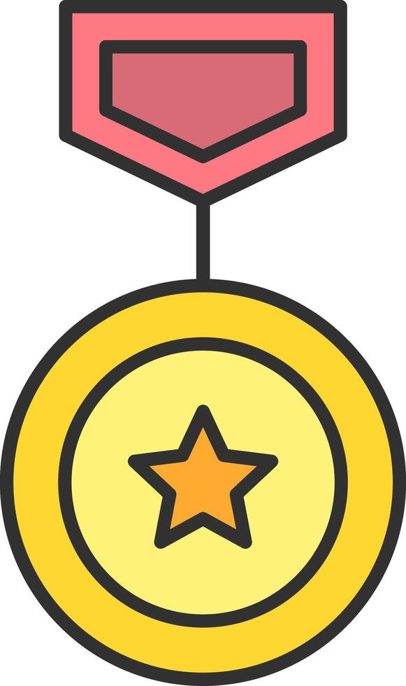 Winning Line Filled Light Icon vector