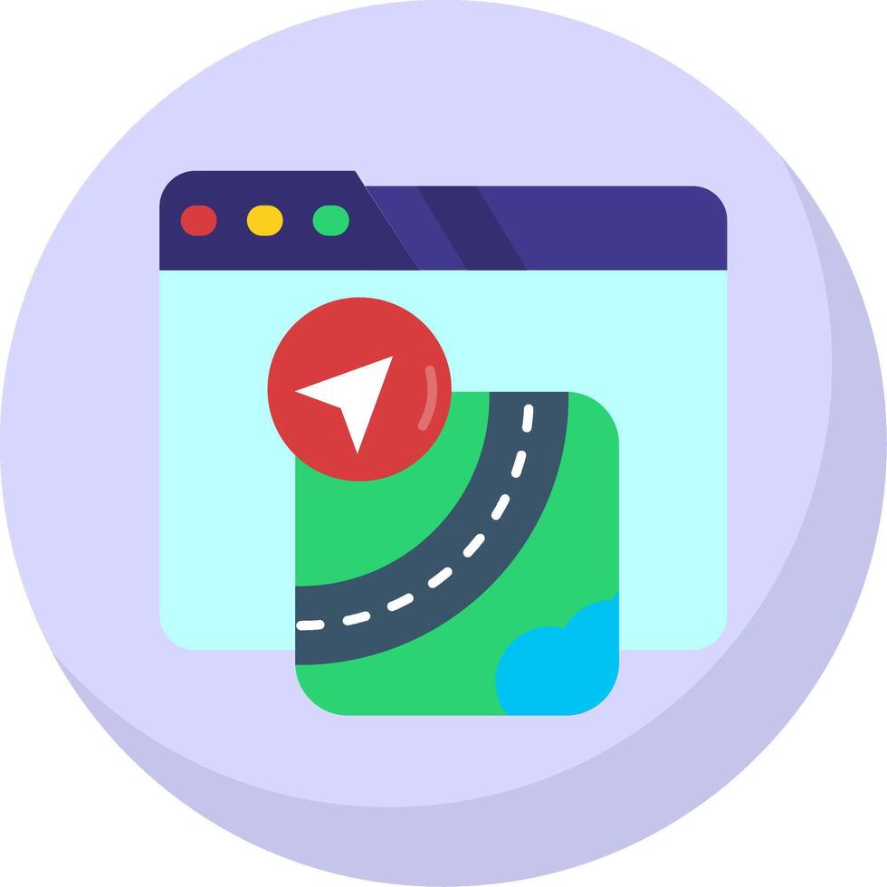 Gpu Glyph Flat Bubble Icon vector