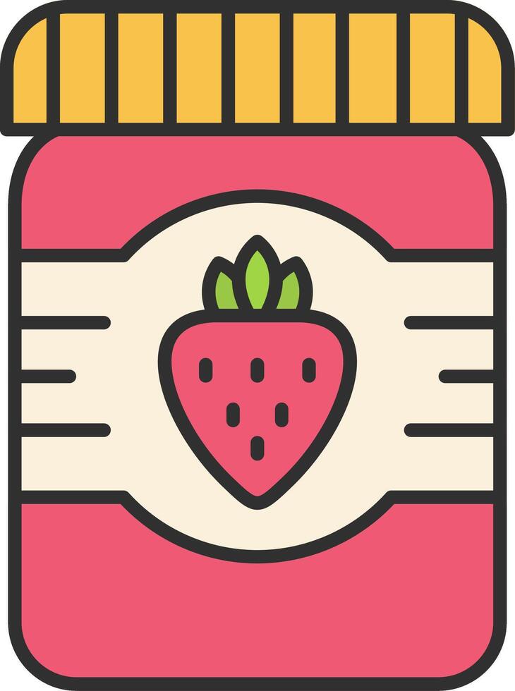 Jam Line Filled Light Icon vector