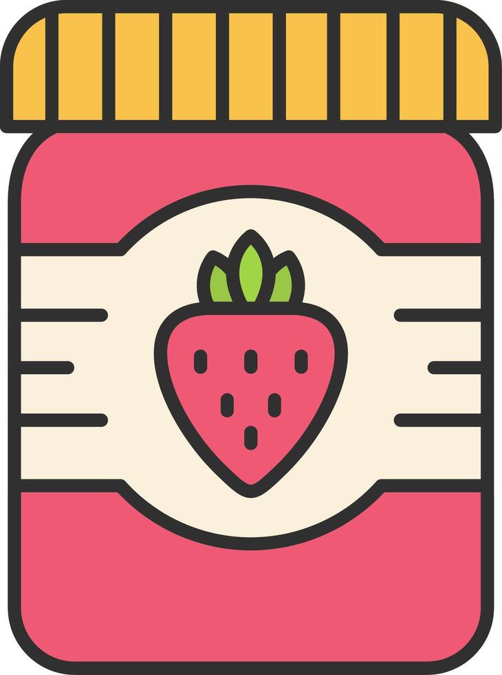 Jam Line Filled Light Icon vector