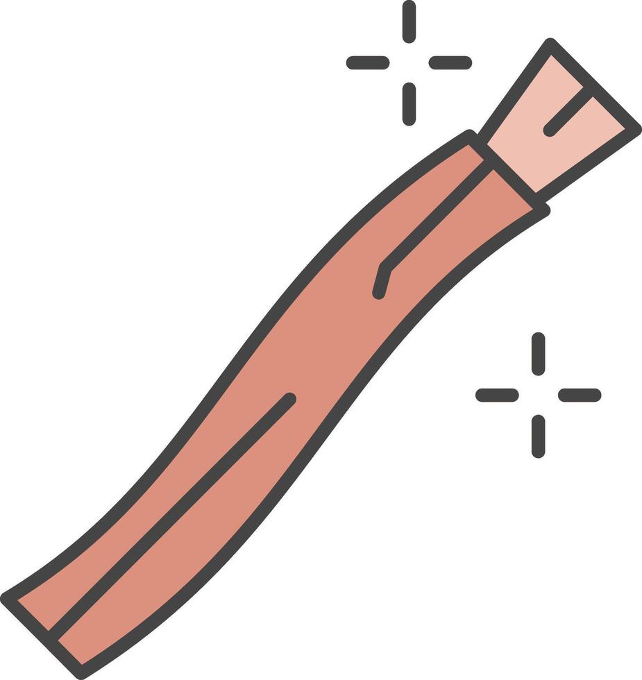 Miswak Line Filled Light Icon vector
