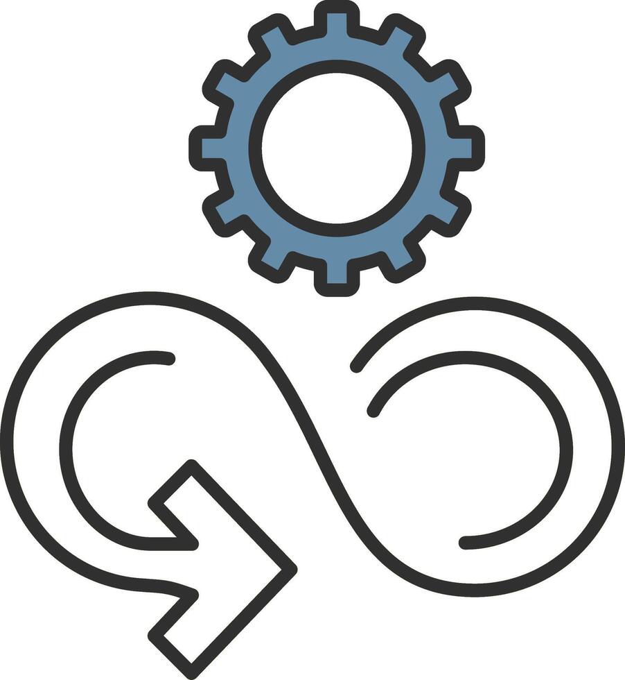 Responsible Consumption Line Filled Light Icon vector